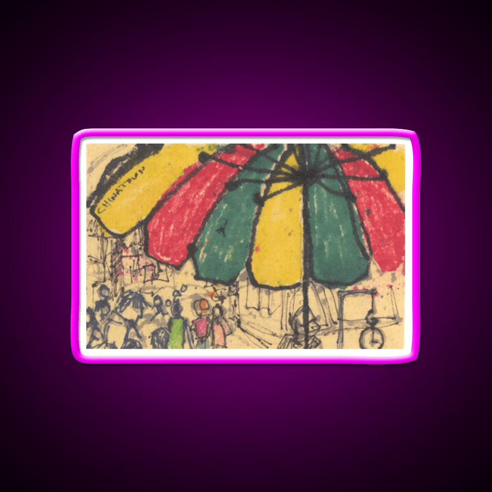 Chinatown Umbrella Asian Cultural Led Neon Sign Rgb Color - Shineneon