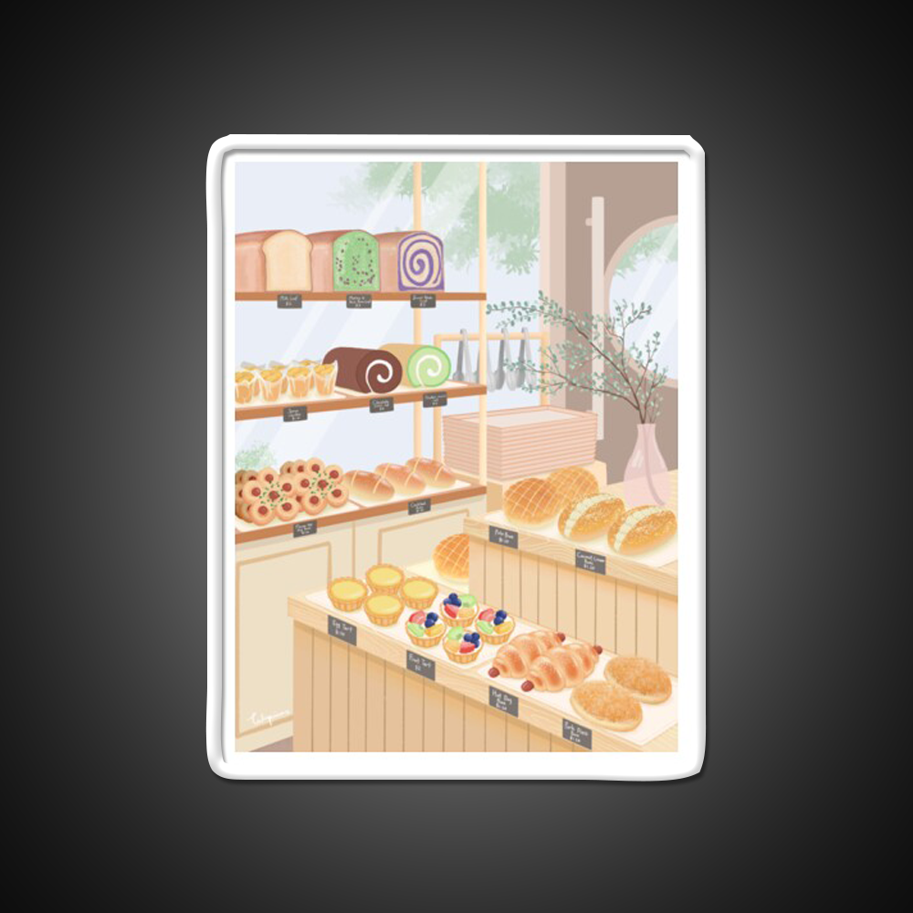 Chinese Bakery Goodies Led Neon Sign Chinese Food Rgb Color