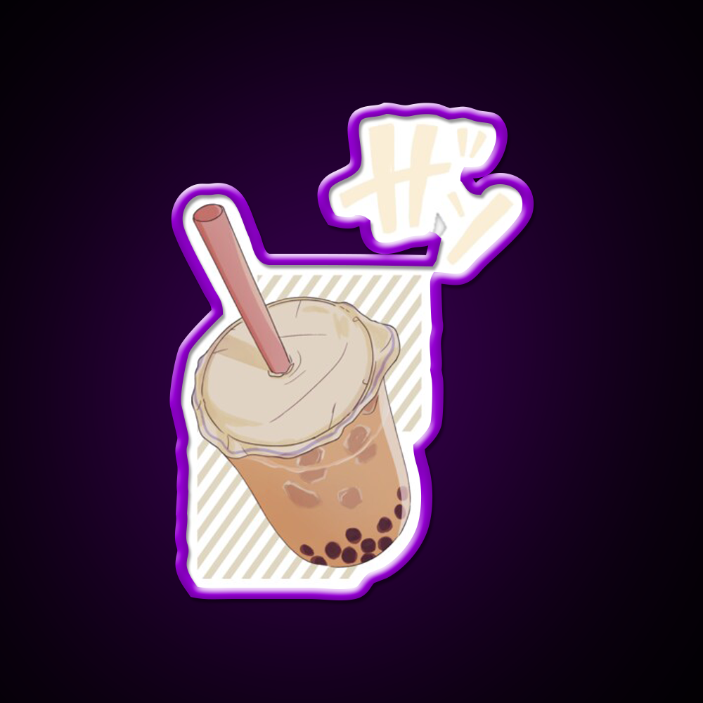 Chinese Food Bubble Tea Led Neon Sign Chinese Food Rgb Color