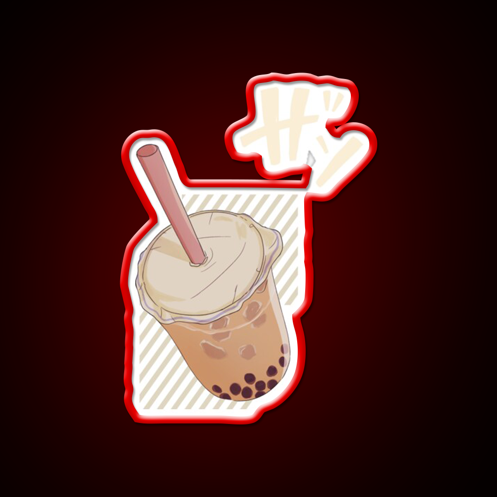 Chinese Food Bubble Tea Led Neon Sign Chinese Food Rgb Color