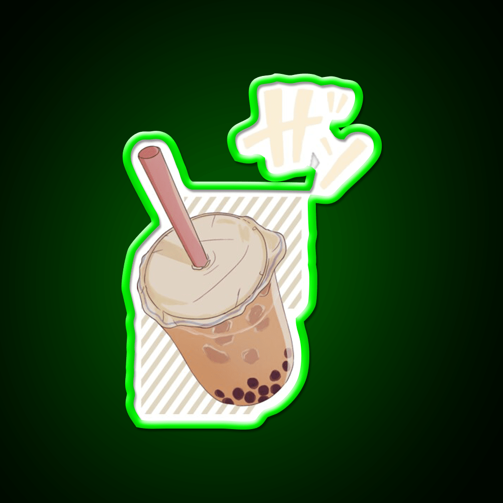 Chinese Food Bubble Tea Led Neon Sign Chinese Food Rgb Color - Shineneon