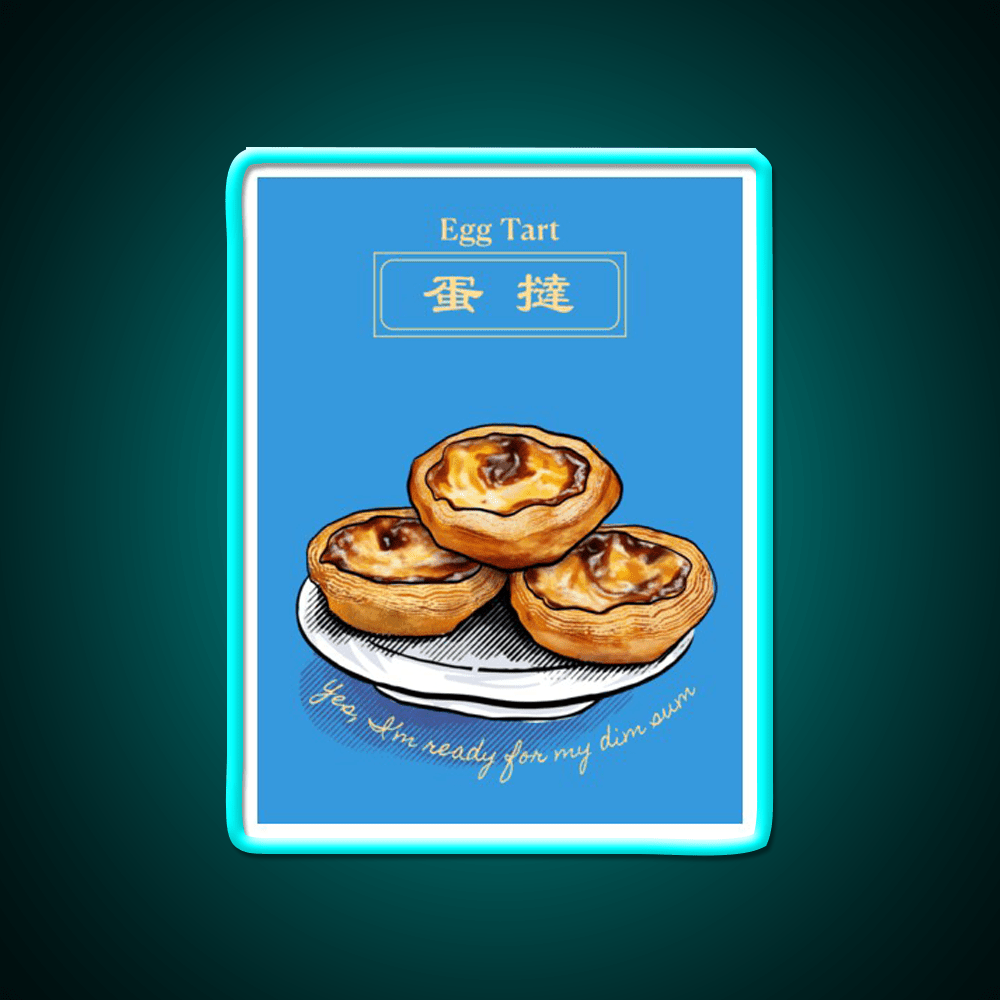 Chinese Food Dim Sum Egg Tart Led Neon Sign Chinese Food Rgb Color - Shineneon