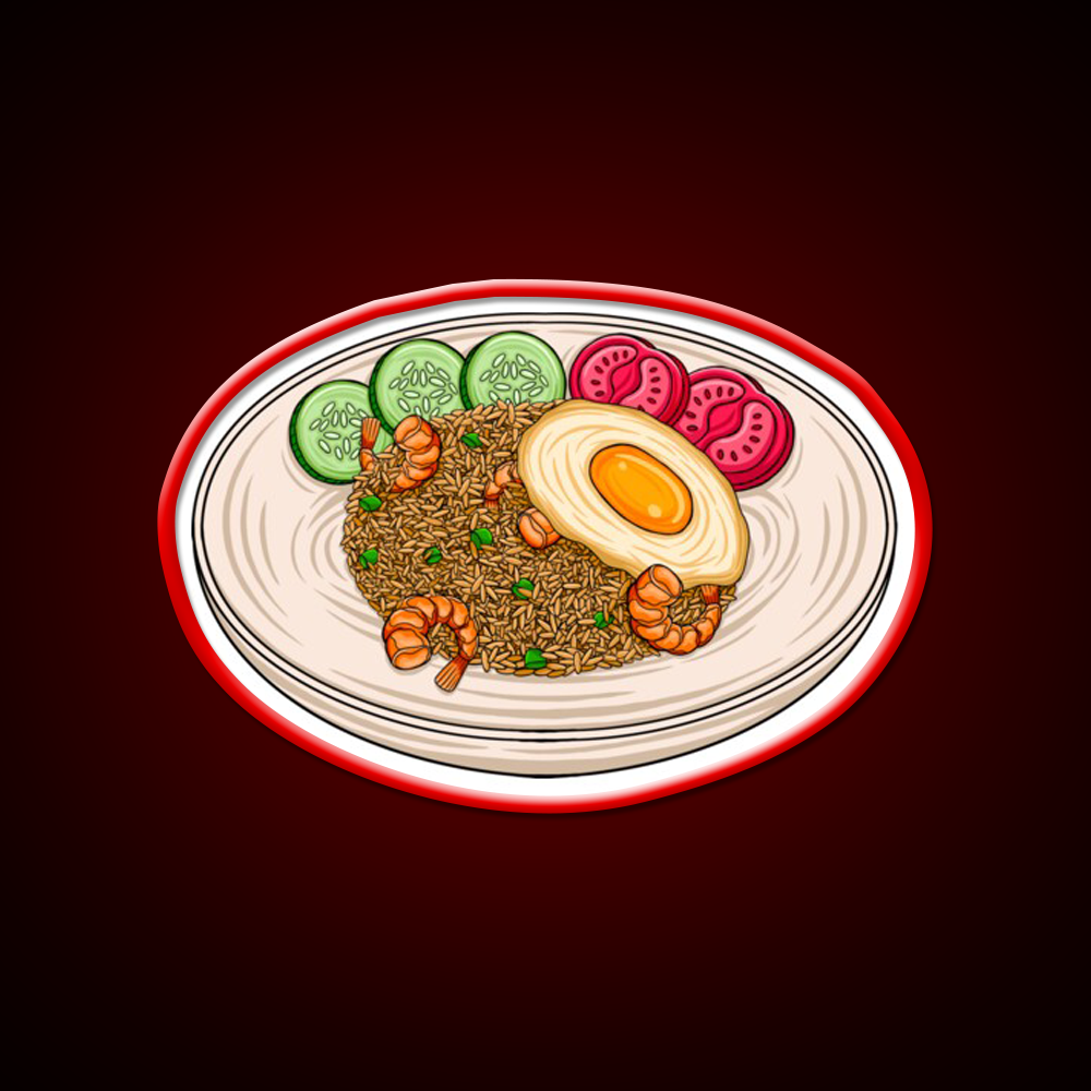 Chinese Food Led Neon Sign Chinese Food Wall Art Rgb Color