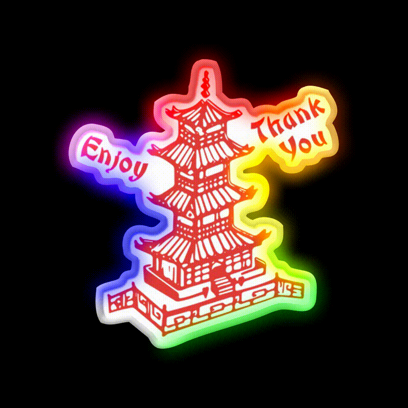 Chinese Food Take Out Neon Sign Led Neon Sign Chinese Food Rgb Color
