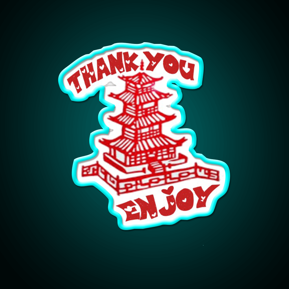 Chinese Food Take Out Thank You Enjoy Led Neon Sign Chinese Food Rgb Color - Shineneon