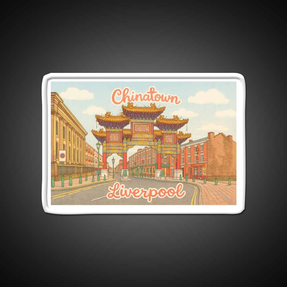 Chinese Gate Chinatown Liverpool Uk Asian Cultural Led Neon Sign Rgb Color - LED neon sign view 11