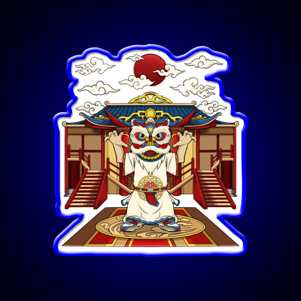 Chinese Lion Dance Asian Cultural Led Neon Sign Rgb Color - LED neon sign view 5