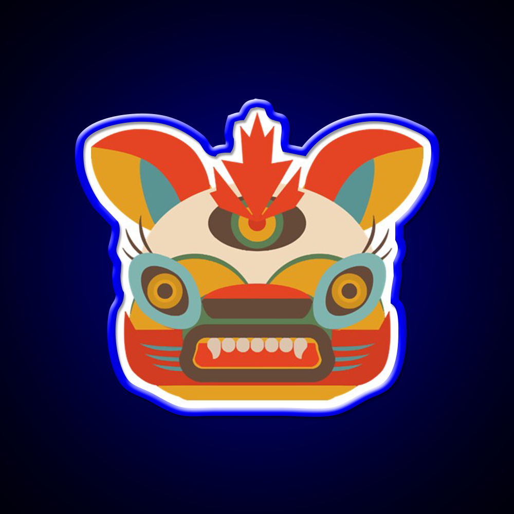 Chinese Monster Led Neon Sign Chinese Food Rgb Color