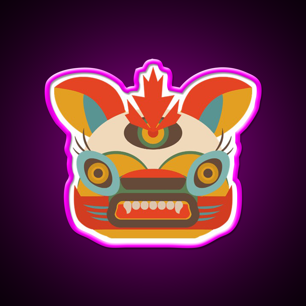 Chinese Monster Led Neon Sign Chinese Food Rgb Color