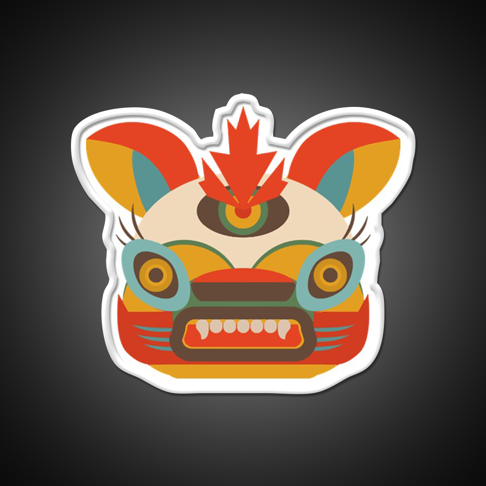 Chinese Monster Led Neon Sign Chinese Food Rgb Color