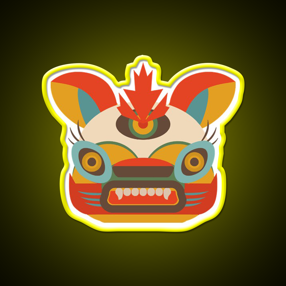 Chinese Monster Led Neon Sign Chinese Food Rgb Color