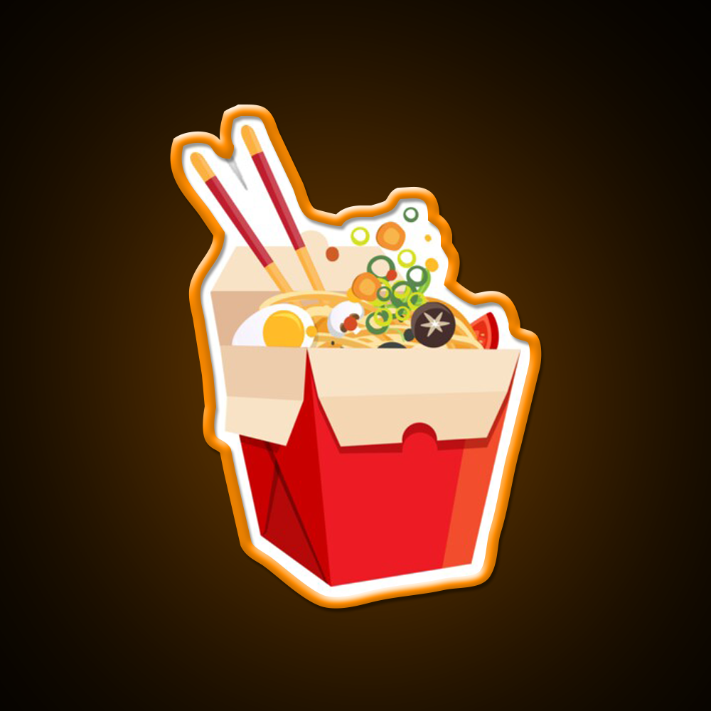 Chinese Noodles Food Led Neon Sign Chinese Food Rgb Color