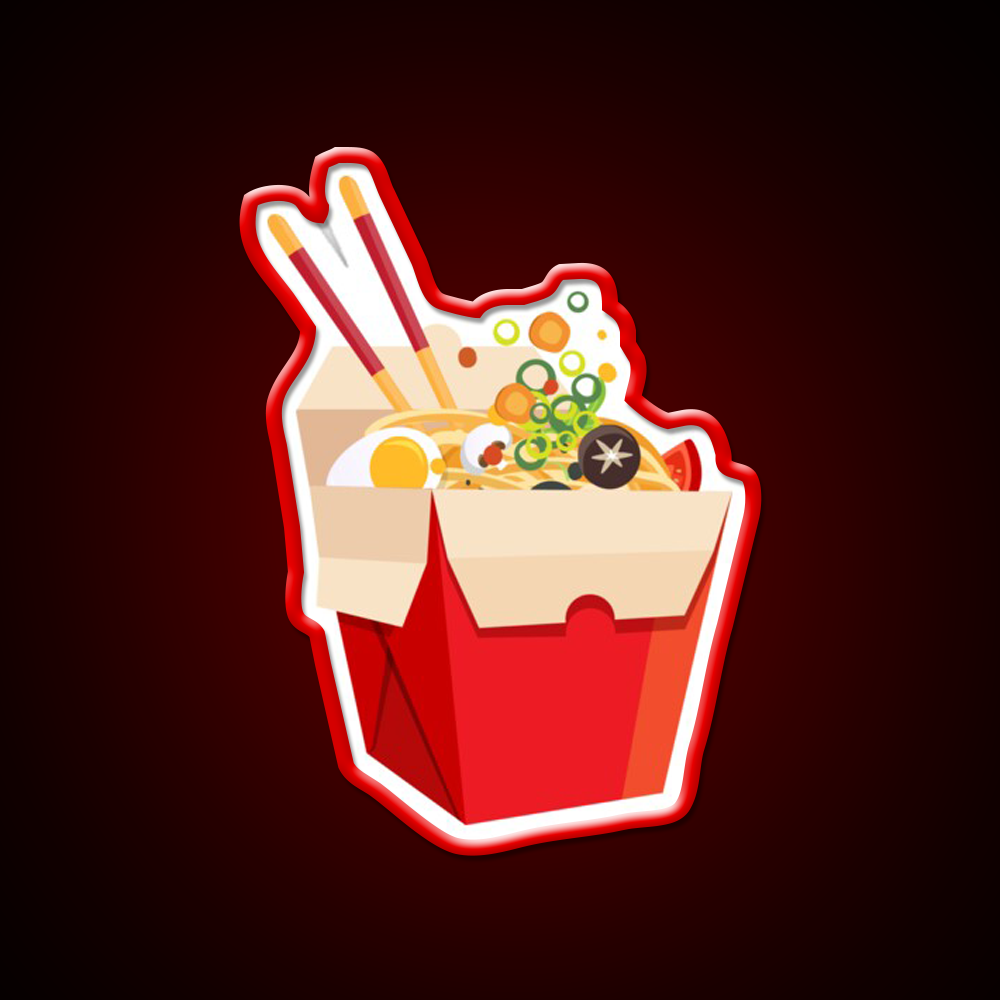 Chinese Noodles Food Led Neon Sign Chinese Food Rgb Color