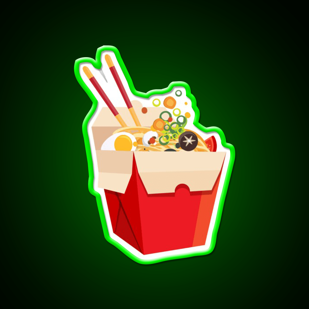 Chinese Noodles Food Led Neon Sign Chinese Food Rgb Color - Shineneon