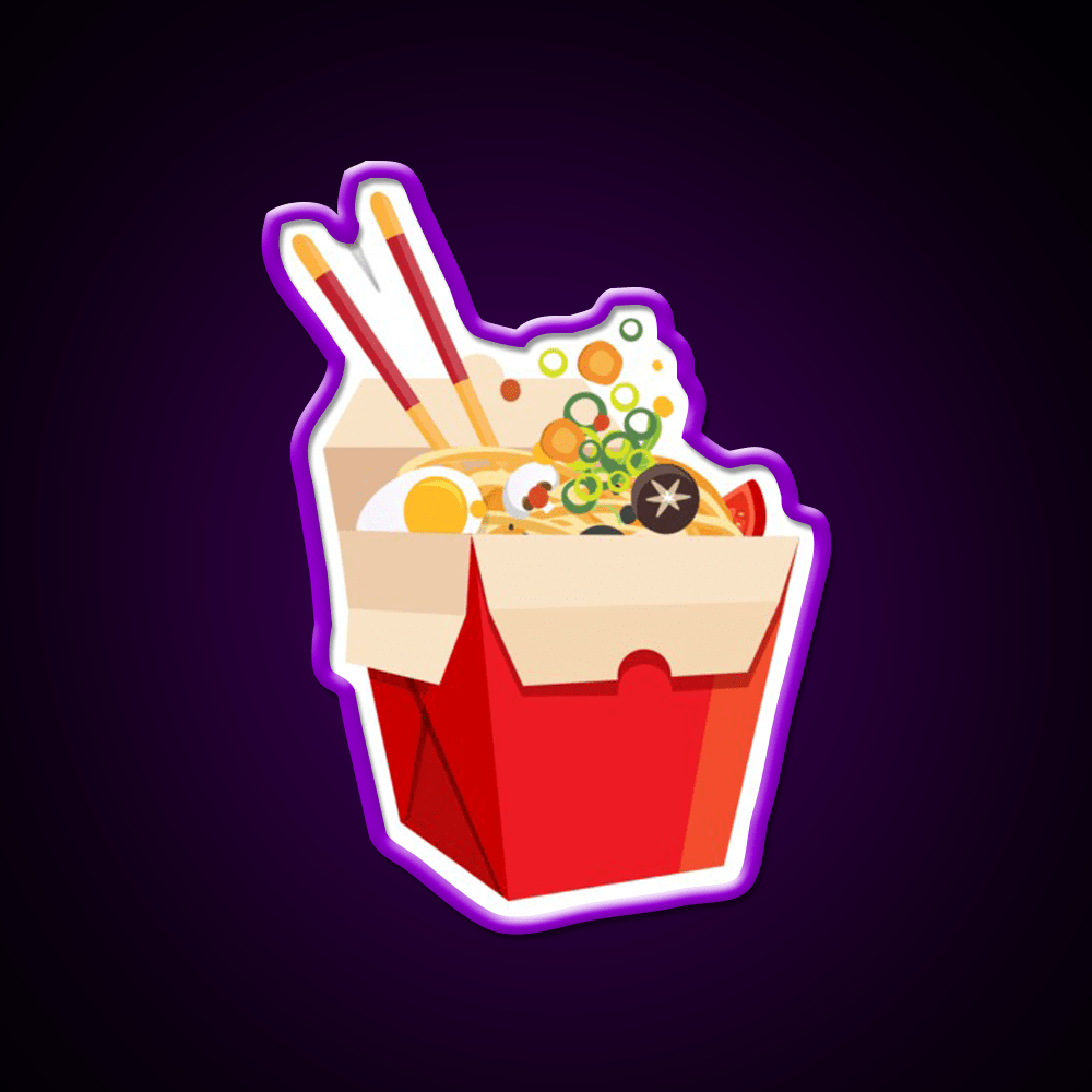 Chinese Noodles Food Led Neon Sign Chinese Food Rgb Color - Shineneon