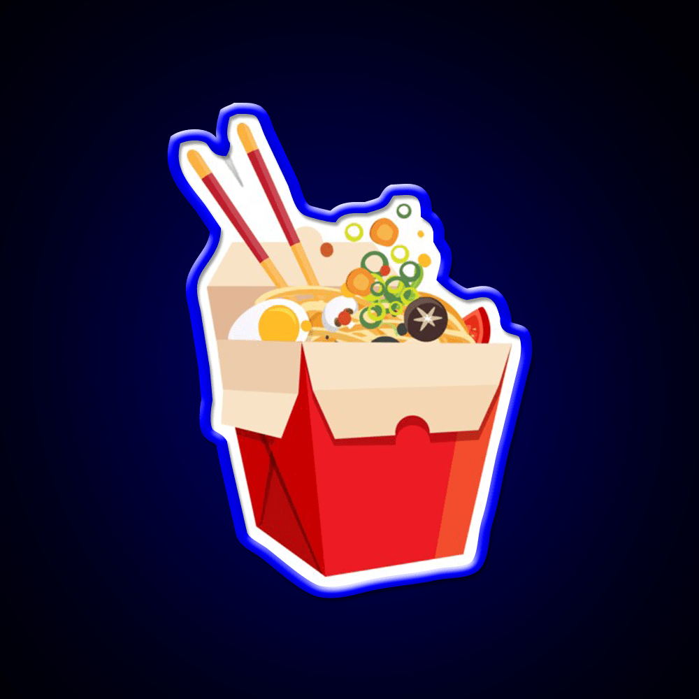 Chinese Noodles Food Led Neon Sign Chinese Food Rgb Color - Shineneon