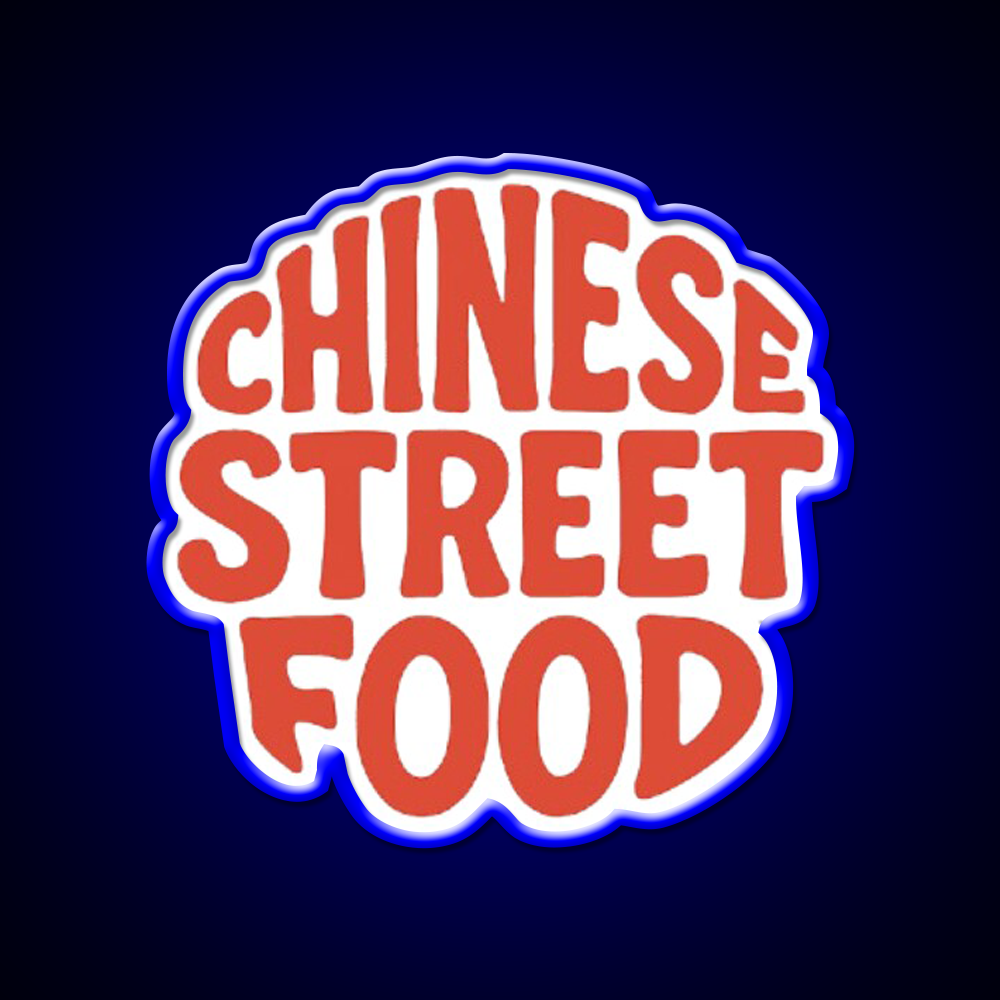 Chinese Street Food Led Neon Sign Chinese Food Rgb Color