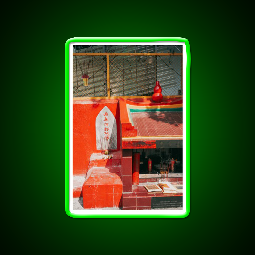 Chinese Street Temple Shrine Candles Asian Cultural Led Neon Sign Rgb Color - LED neon sign view 8
