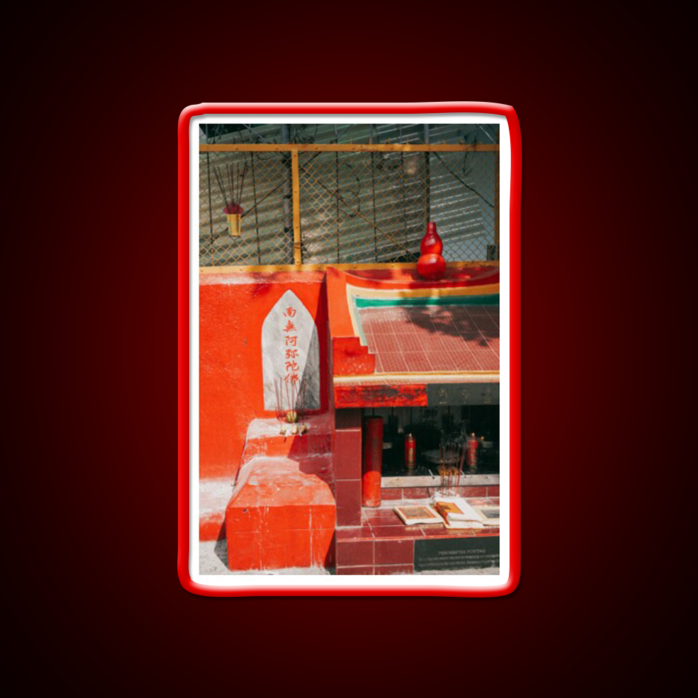 Chinese Street Temple Shrine Candles Asian Cultural Led Neon Sign Rgb Color - LED neon sign view 10