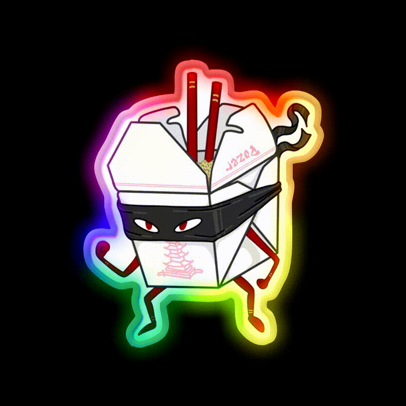 Chinese Take You Out By Pozer Led Neon Sign Chinese Food Rgb Color