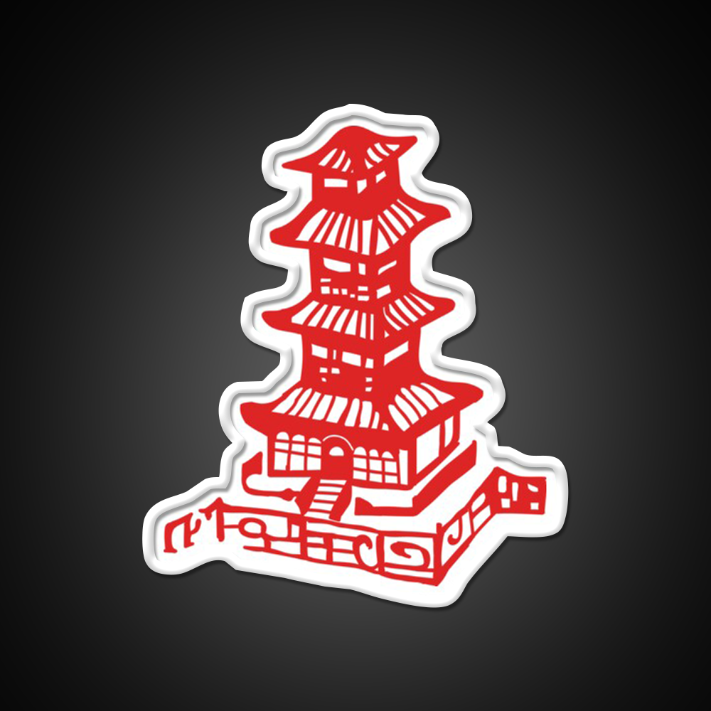 Chinese Takeout Box Fast Food Led Neon Sign For Burger Place Rgb Color