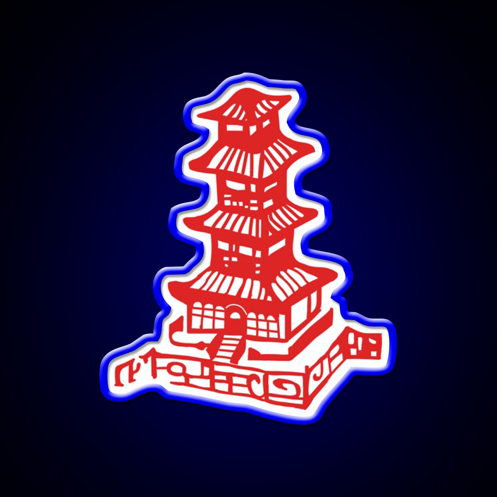 Chinese Takeout Box Led Neon Sign Chinese Food Rgb Color