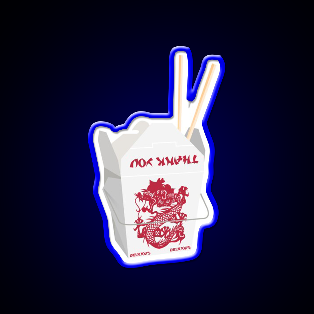 Chinese Takeout Led Neon Sign Chinese Food Rgb Color