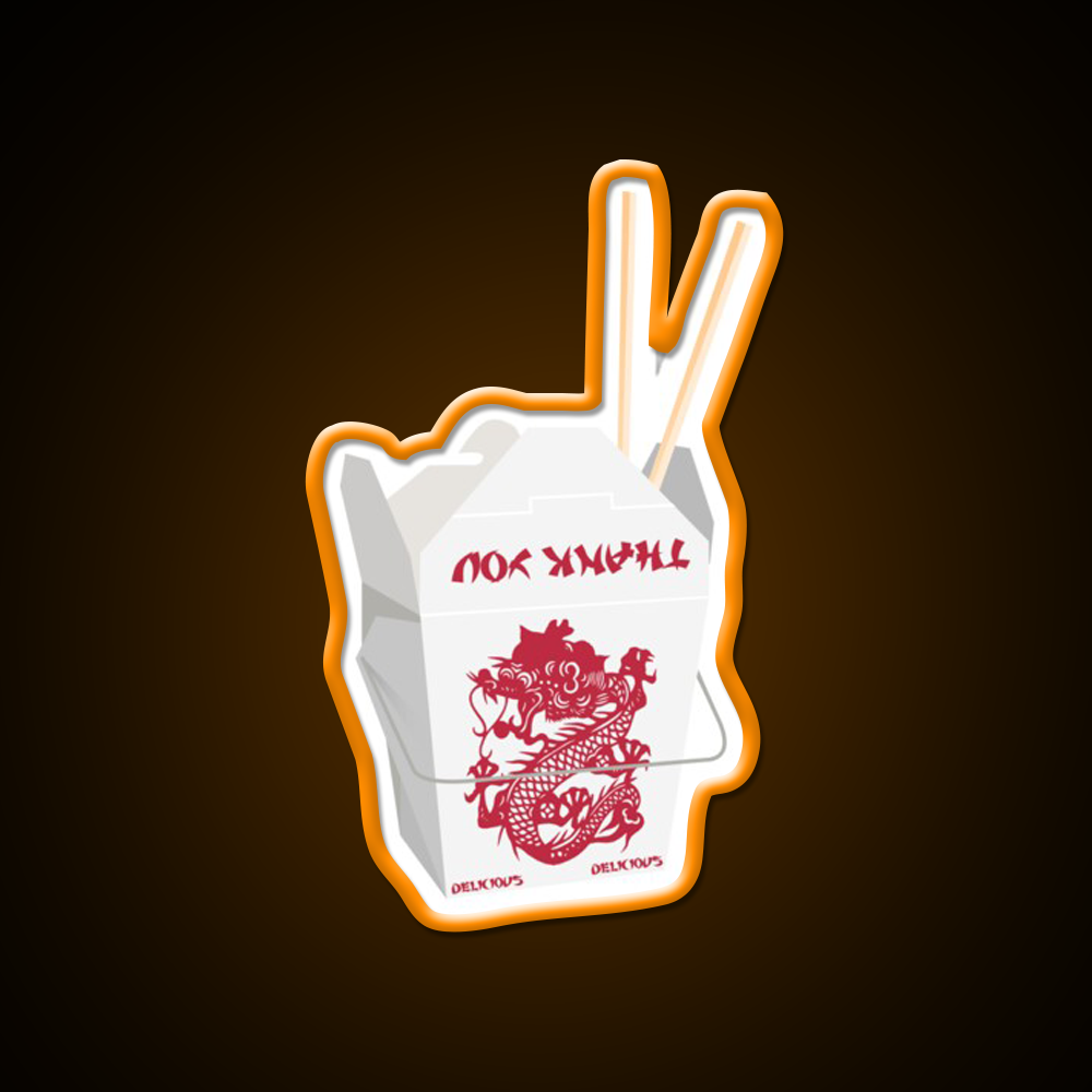 Chinese Takeout Led Neon Sign Chinese Food Rgb Color