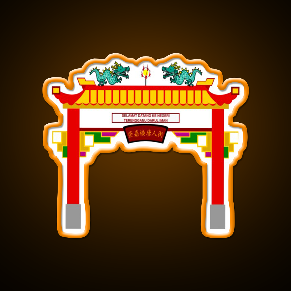 Chinese Temple Door Asian Cultural Led Neon Sign Rgb Color - LED neon sign view 6