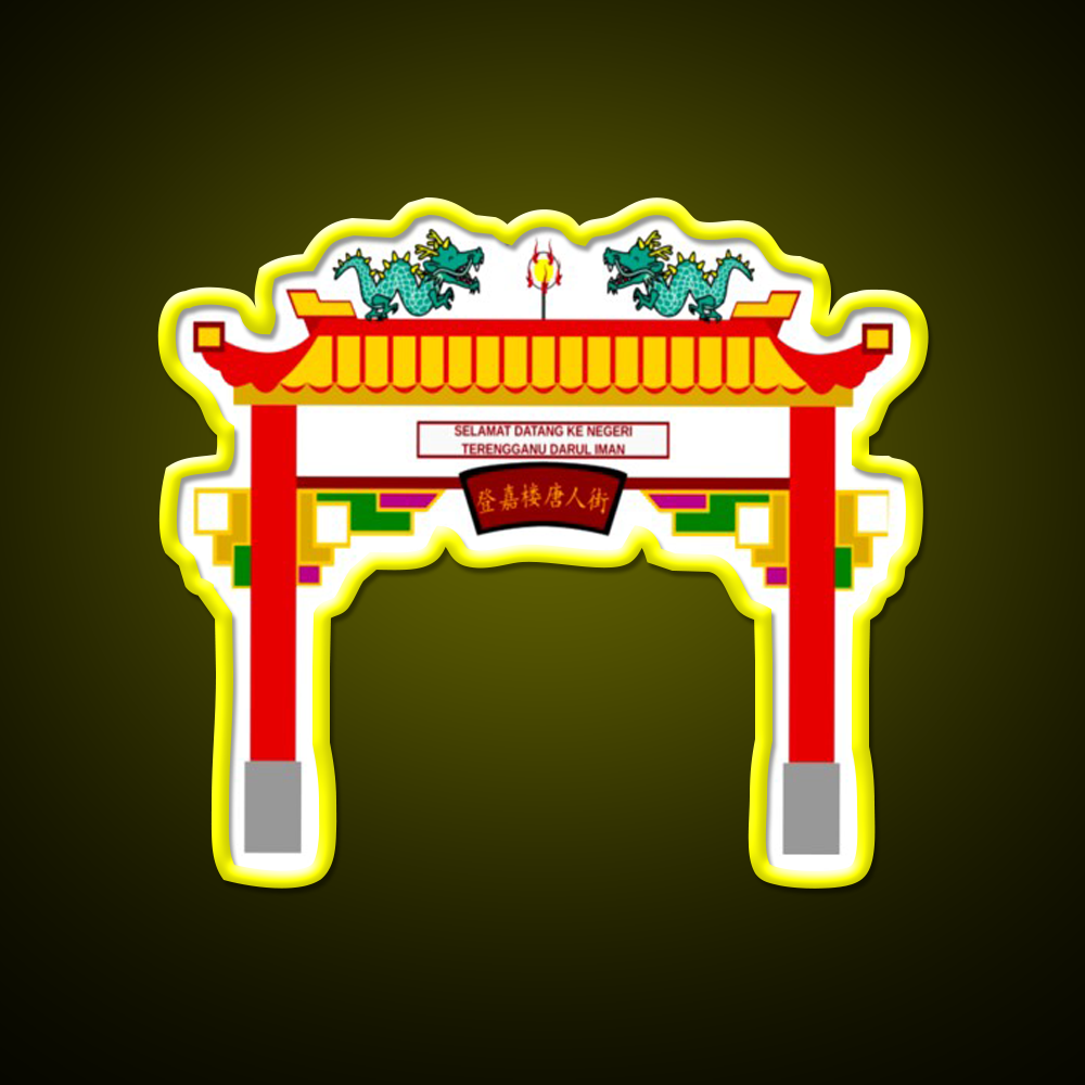 Chinese Temple Door Asian Cultural Led Neon Sign Rgb Color - LED neon sign view 7