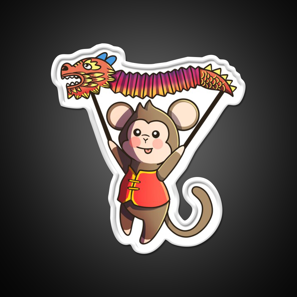 Chinese Zodiac Monkey Asian Cultural Led Neon Sign Rgb Color - LED neon sign view 11