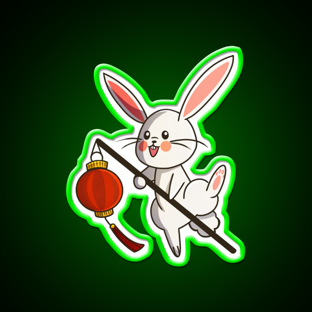 Chinese Zodiac Rabbit Asian Cultural Led Neon Sign Rgb Color - LED neon sign view 8