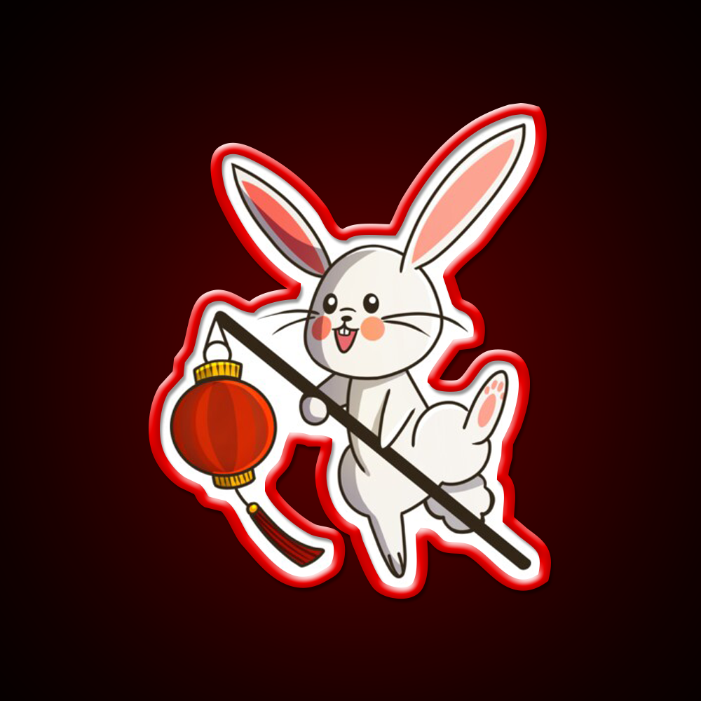 Chinese Zodiac Rabbit Asian Cultural Led Neon Sign Rgb Color - LED neon sign view 10