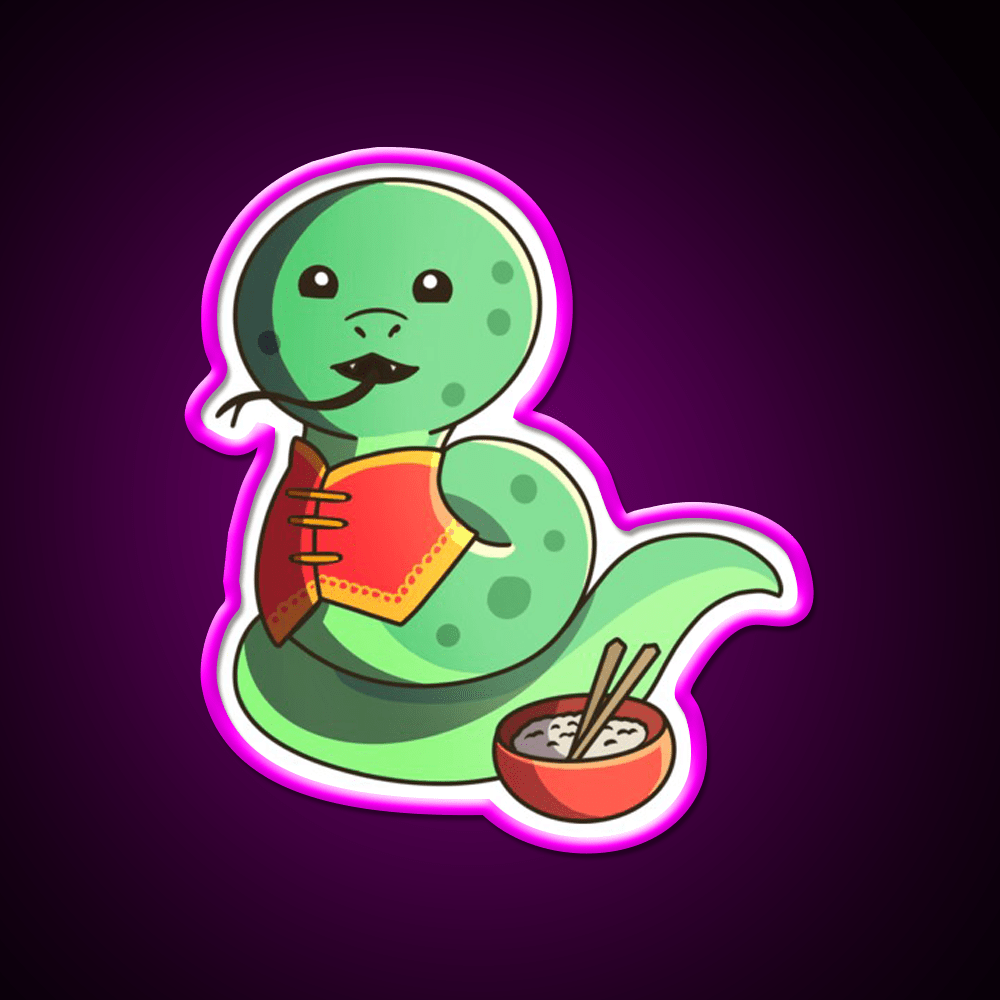 Chinese Zodiac Snake Asian Cultural Led Neon Sign Rgb Color - Shineneon