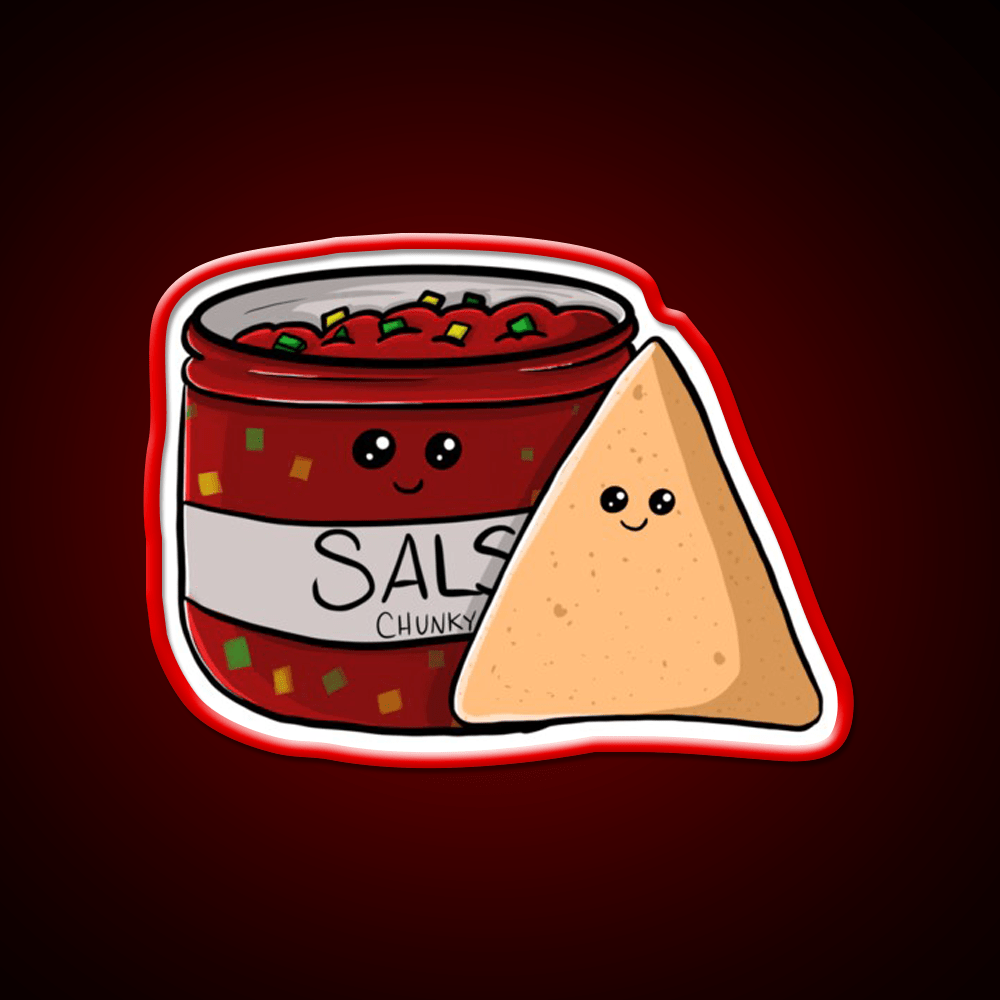 Chips And Salsa Snack Food Led Neon Sign Rgb Color - Shineneon