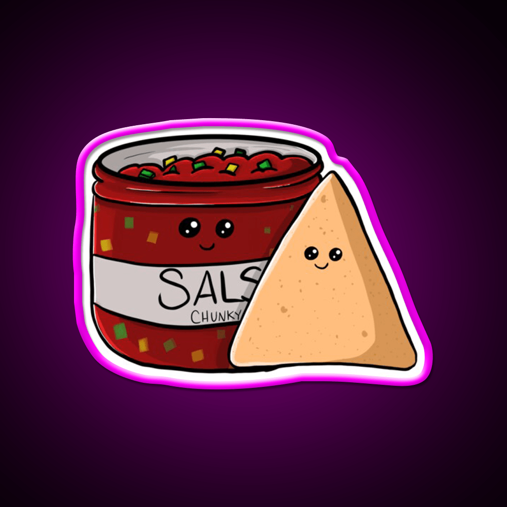 Chips And Salsa Snack Food Led Neon Sign Rgb Color - Shineneon