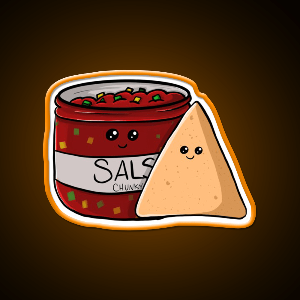 Chips And Salsa Snack Food Led Neon Sign Rgb Color - Shineneon