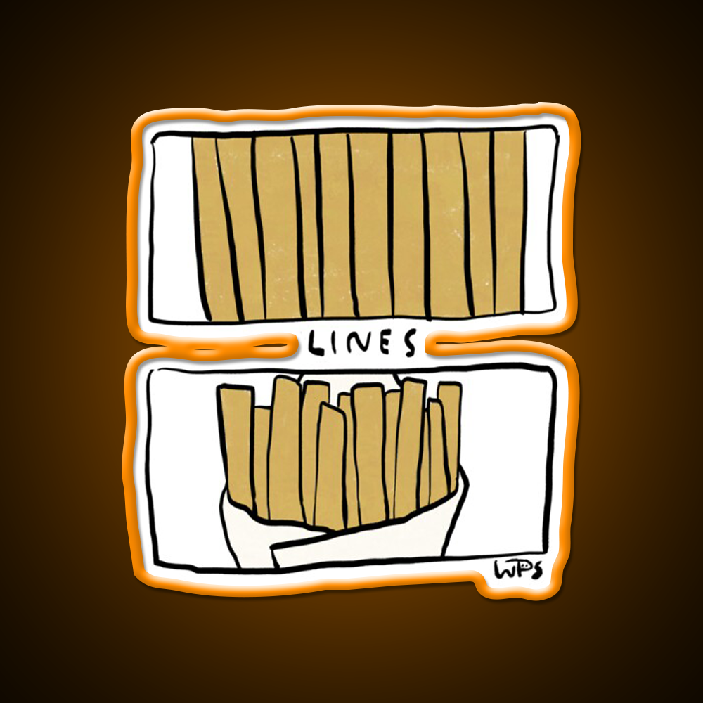 Chips For Lines Fast Food Led Neon Sign For Burger Place Rgb Color