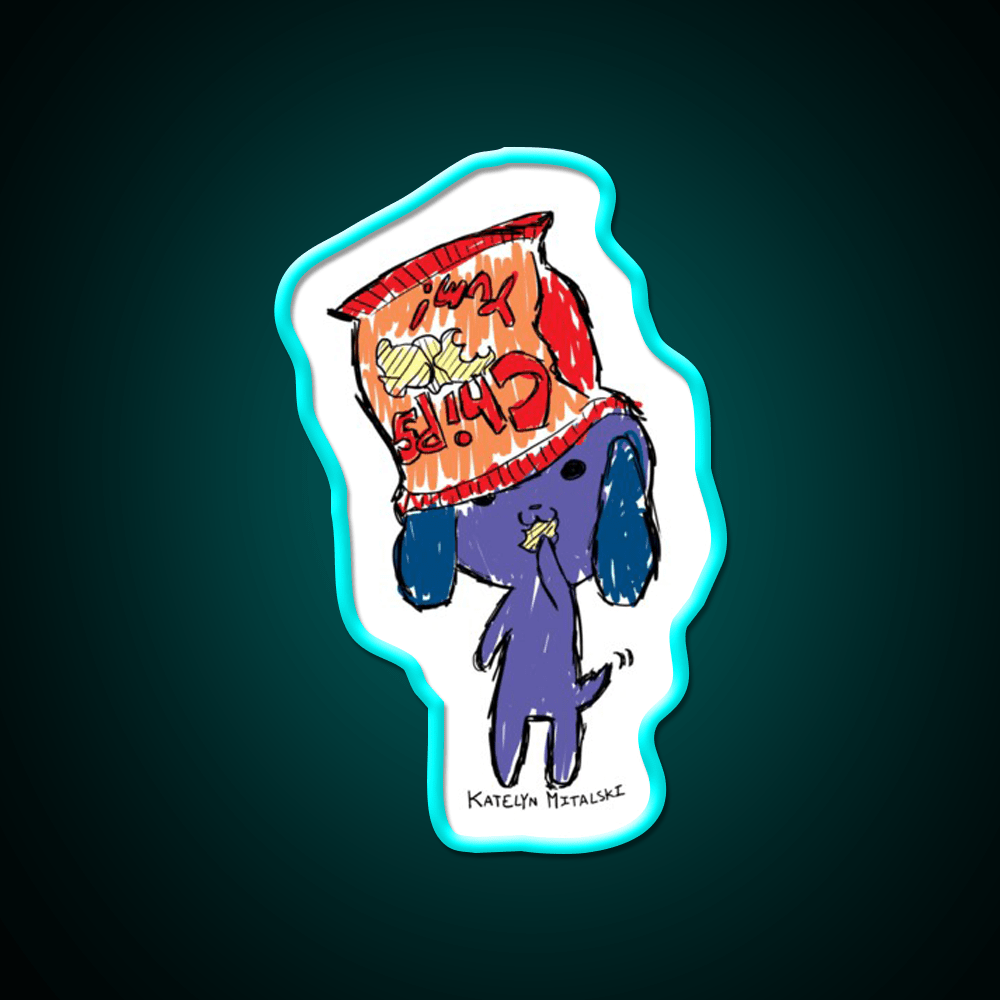 Chips Puppy Snack Food Led Neon Sign Rgb Color - Shineneon