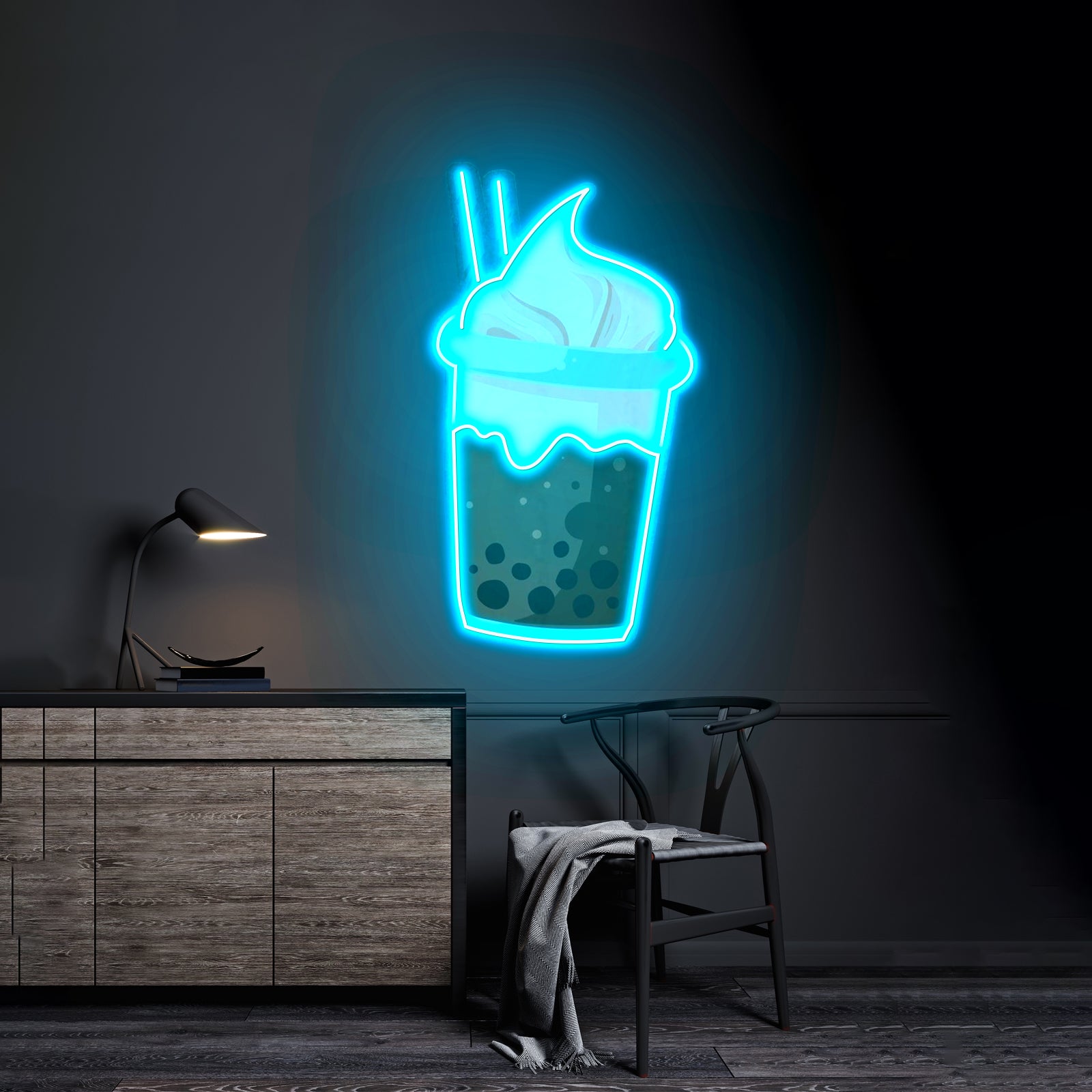 Choco Milktea Custom Led Signs Artwork For Sale