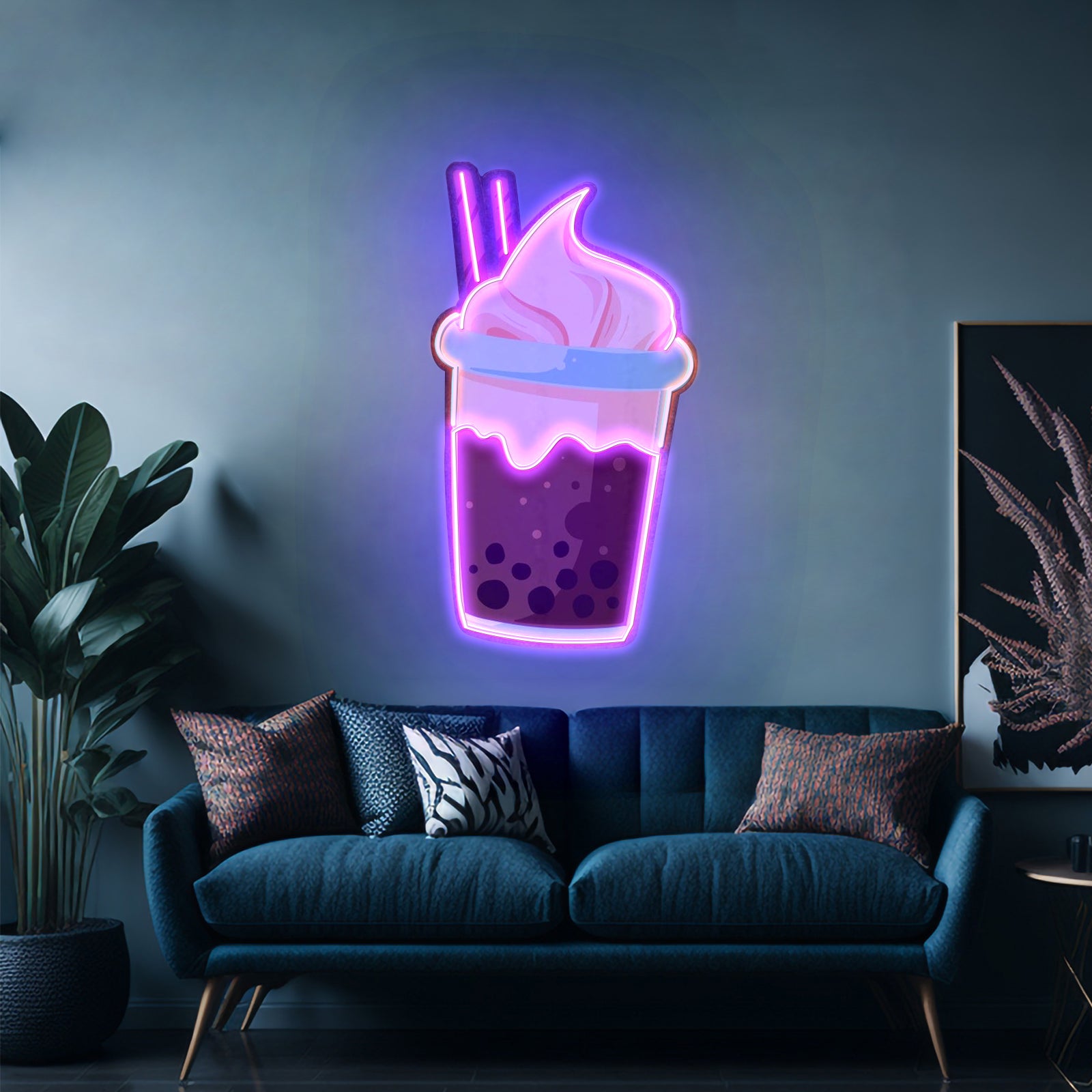 Choco Milktea Custom Led Signs Artwork For Sale