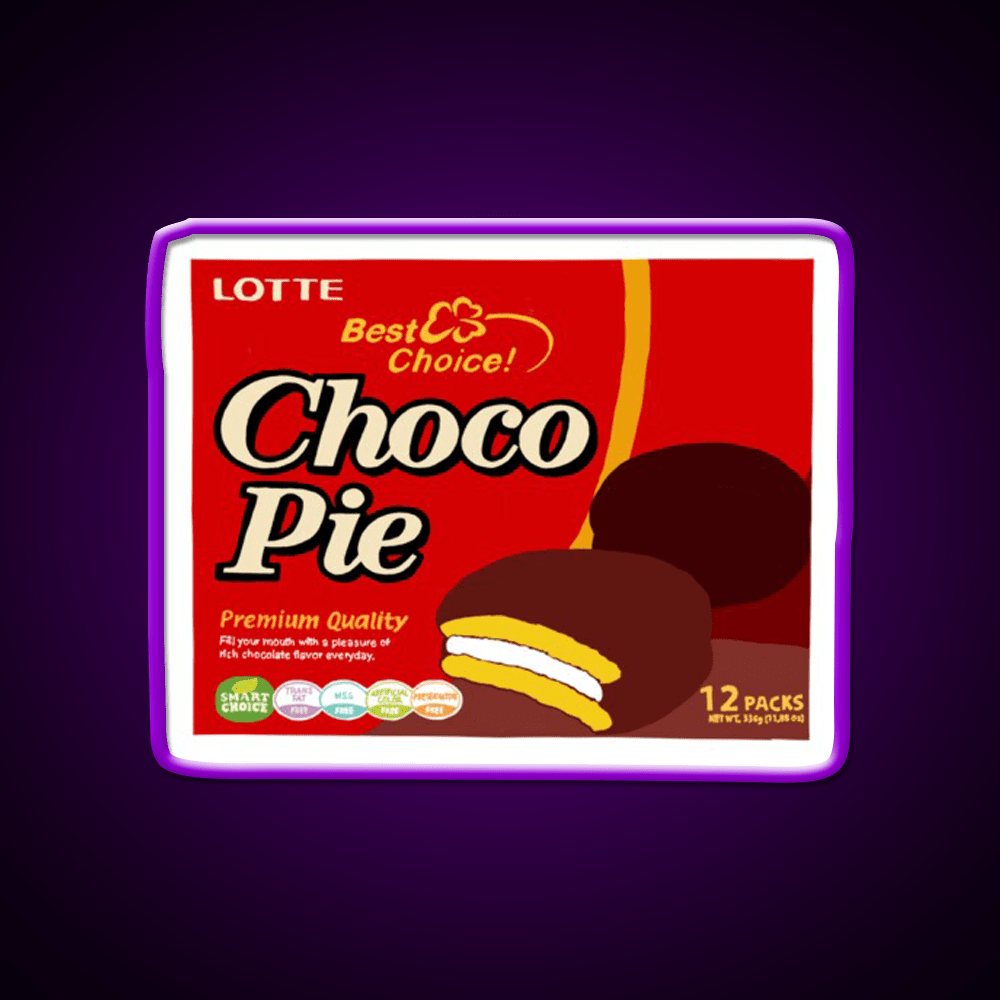Choco Pie Snack Food Led Neon Sign Rgb Color - Shineneon