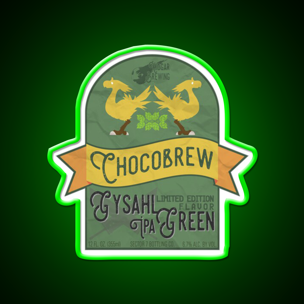 Chocobrew Gysahl Green Ipa Beer Bar Decor Led Neon Sign Rgb Color - LED neon sign view 8