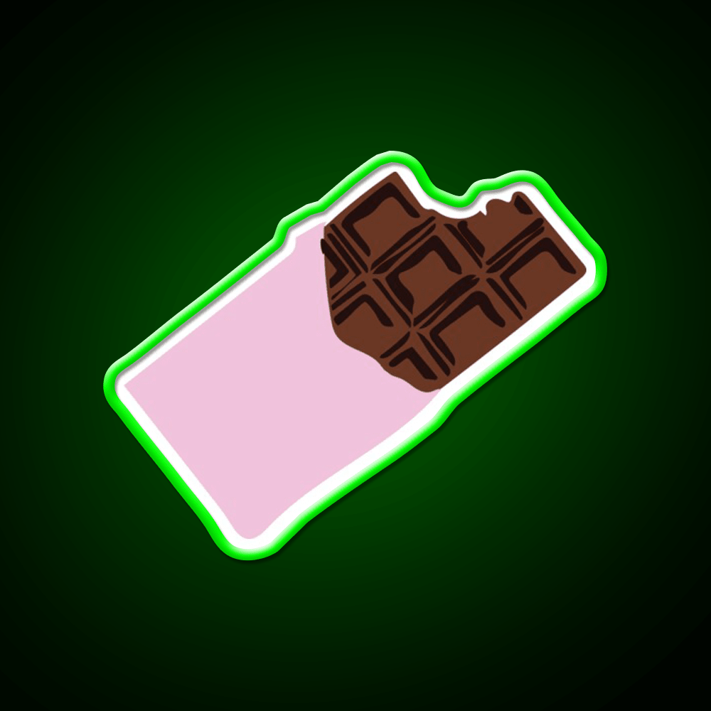 Chocolate Bar Snack Food Led Neon Sign Rgb Color - Shineneon