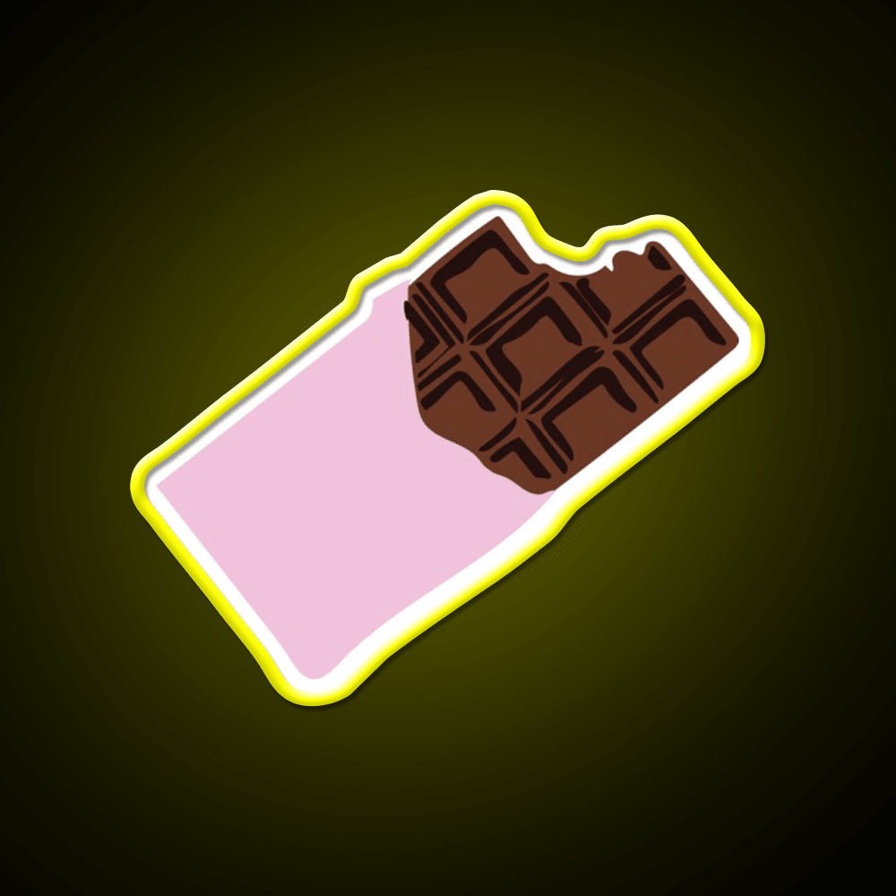 Chocolate Bar Snack Food Led Neon Sign Rgb Color - Shineneon