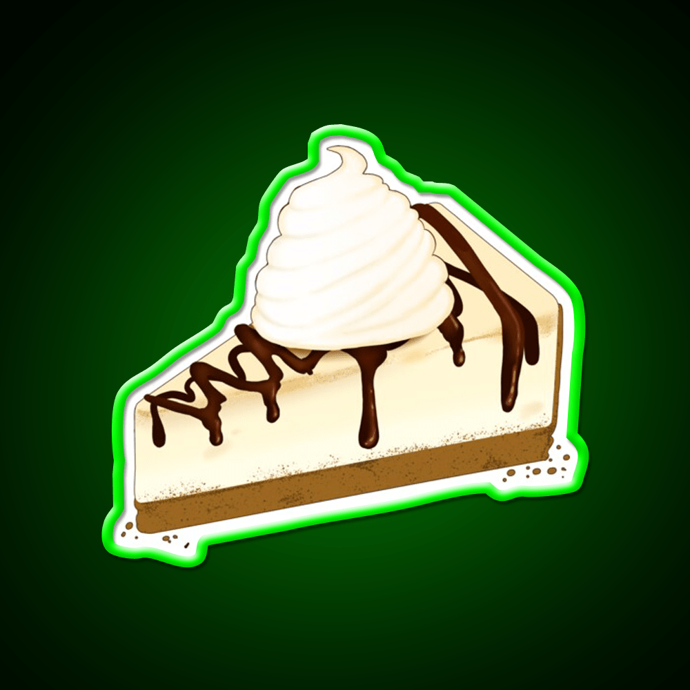 Chocolate Drizzle Cheesecake Snack Food Led Neon Sign Rgb Color - Shineneon