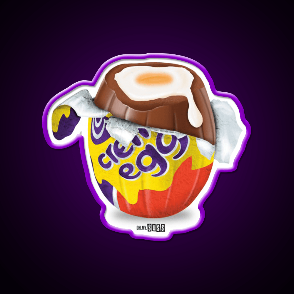 Chocolate Egg Easter Snack Food Led Neon Sign Rgb Color - Shineneon