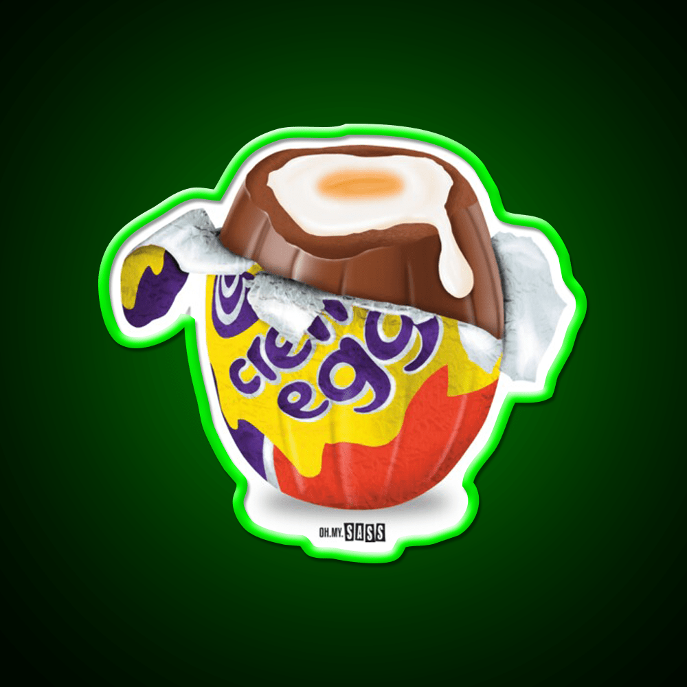 Chocolate Egg Easter Snack Food Led Neon Sign Rgb Color - Shineneon