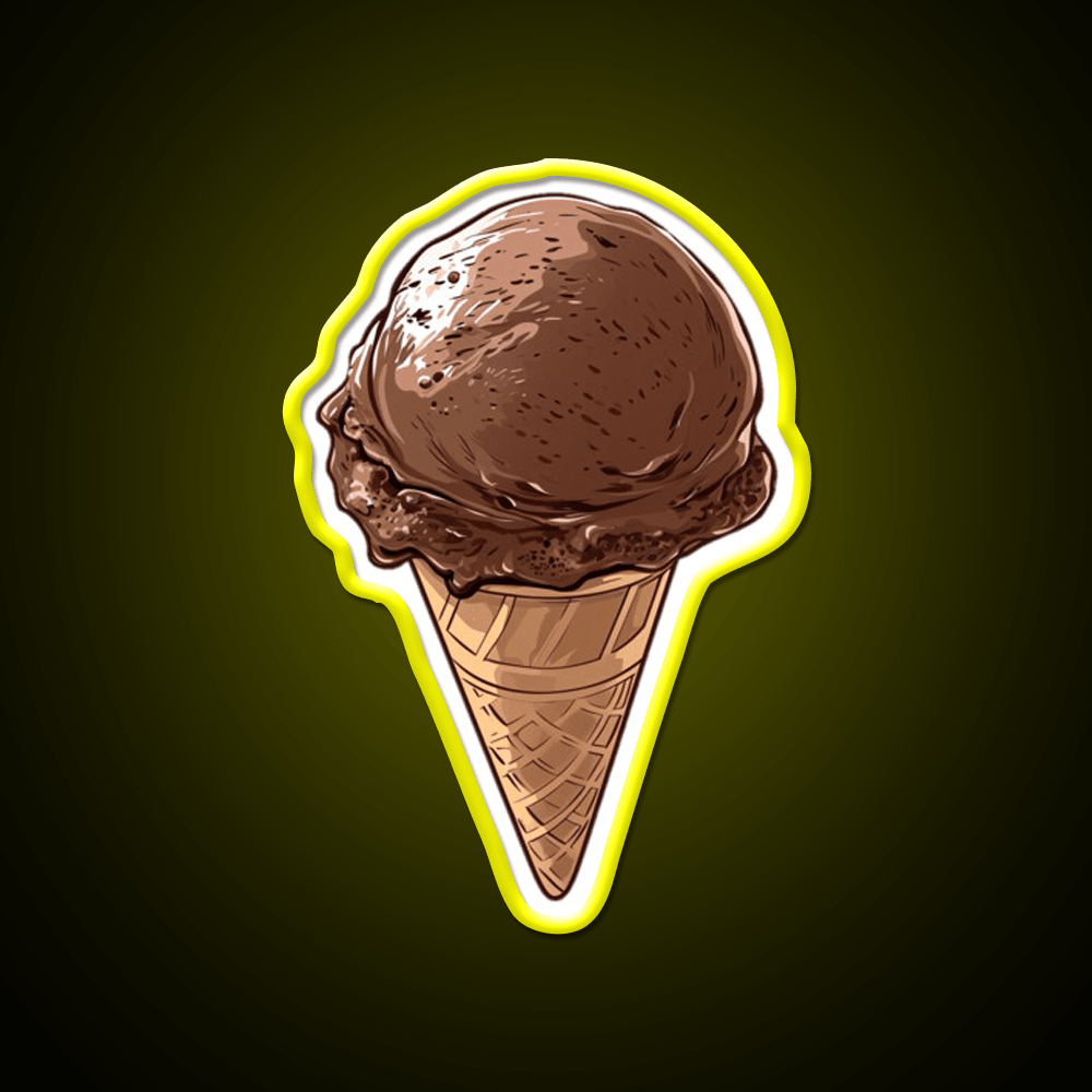 Chocolate Ice Cream Snack Food Led Neon Sign Rgb Color - Shineneon