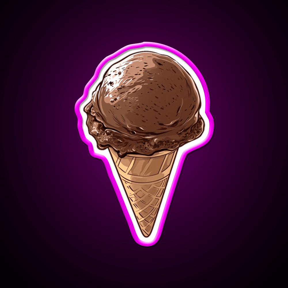 Chocolate Ice Cream Snack Food Led Neon Sign Rgb Color - Shineneon